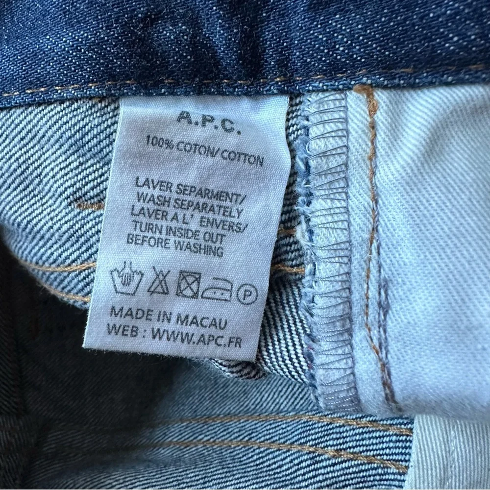 A.P.C. Petite New Standard worn in tailored jeans, *altered